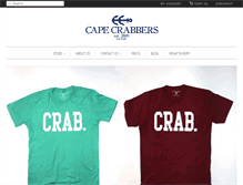 Tablet Screenshot of capecrabbers.com